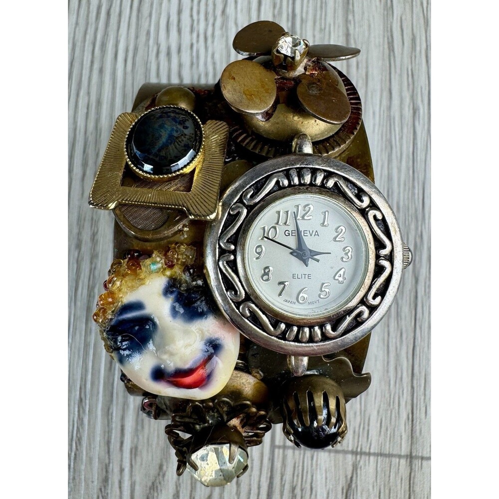Brass Steampunk Cuff Unique Theater Costume Metal Masquerade - Watch Looks Only